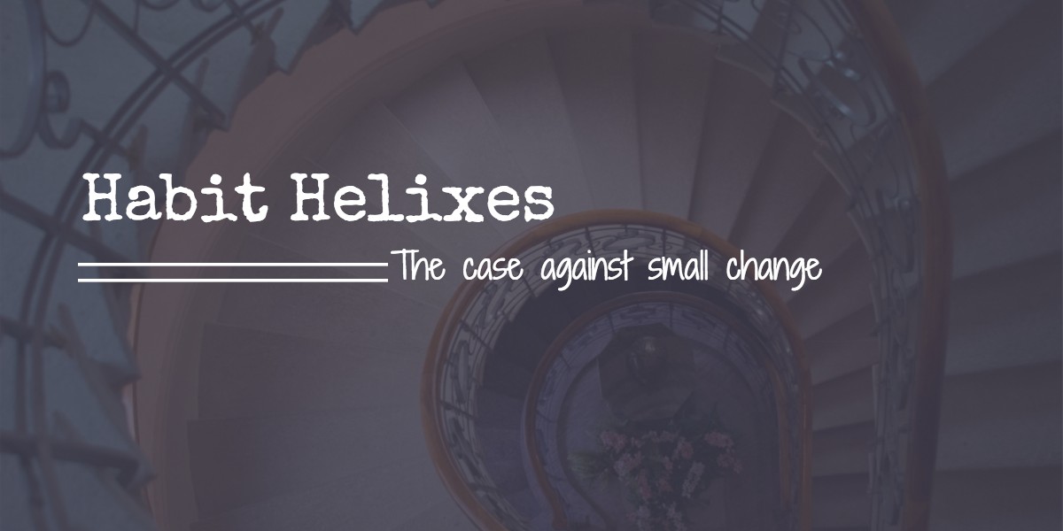 An introduction to the habit helix productivity tool that embeds success spirals into a trigger-routine-reward habit loop.